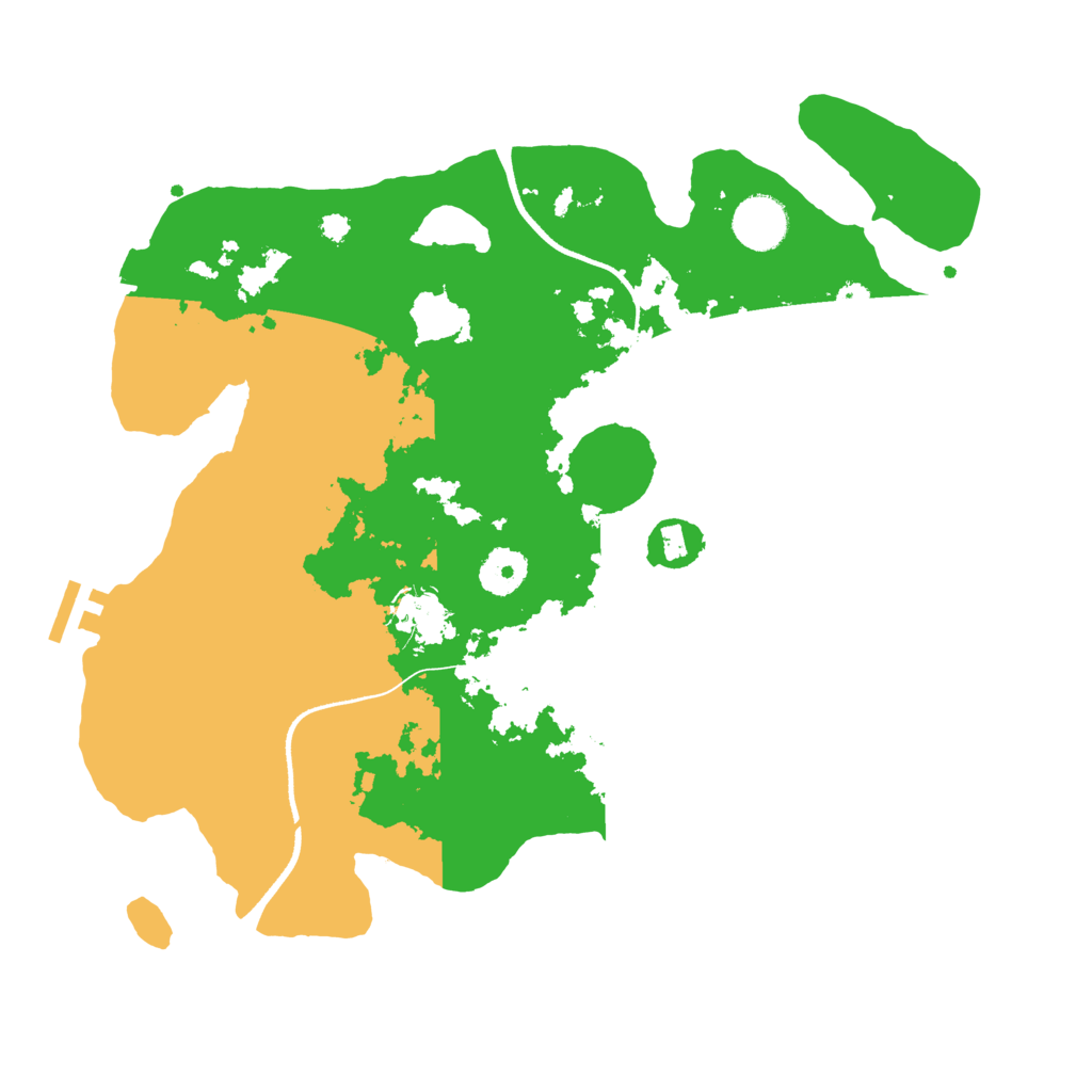 Biome Rust Map: Procedural Map, Size: 3500, Seed: 539541838