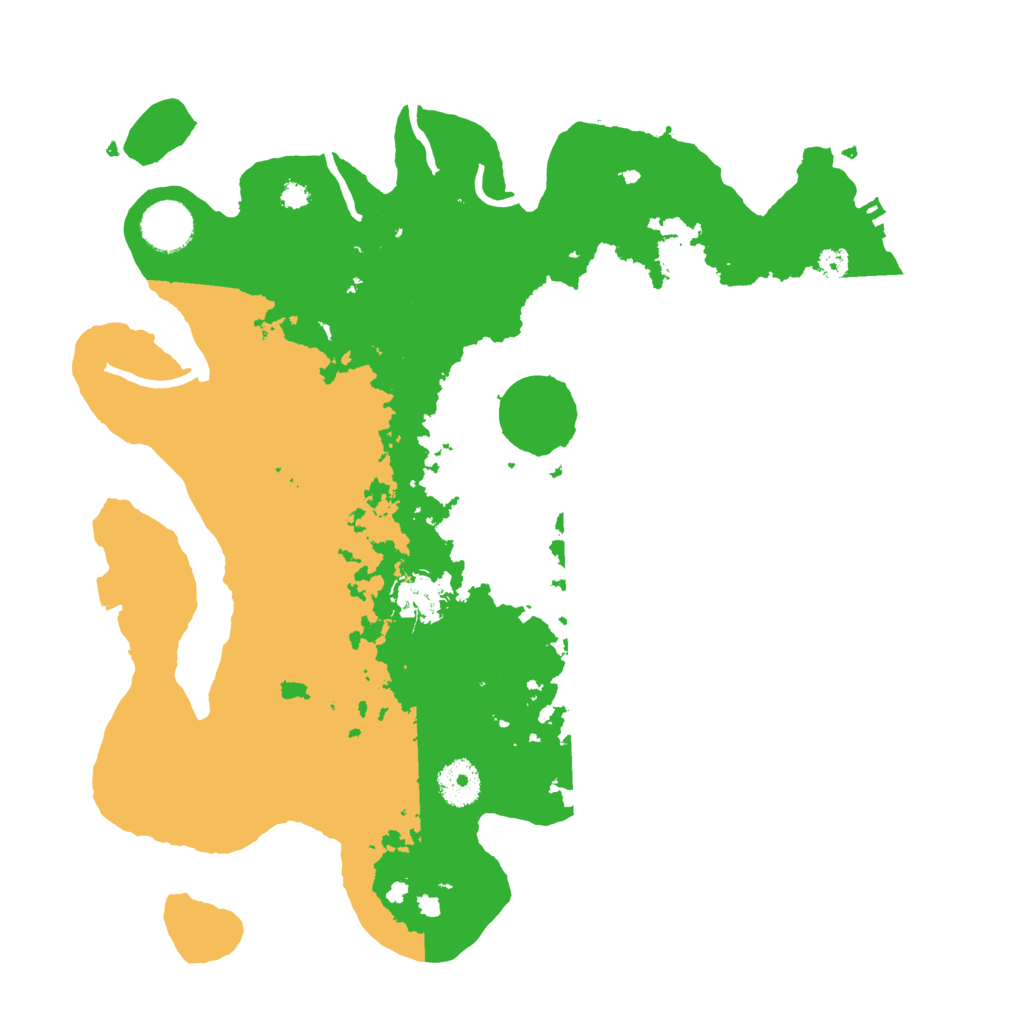 Biome Rust Map: Procedural Map, Size: 3500, Seed: 55164153