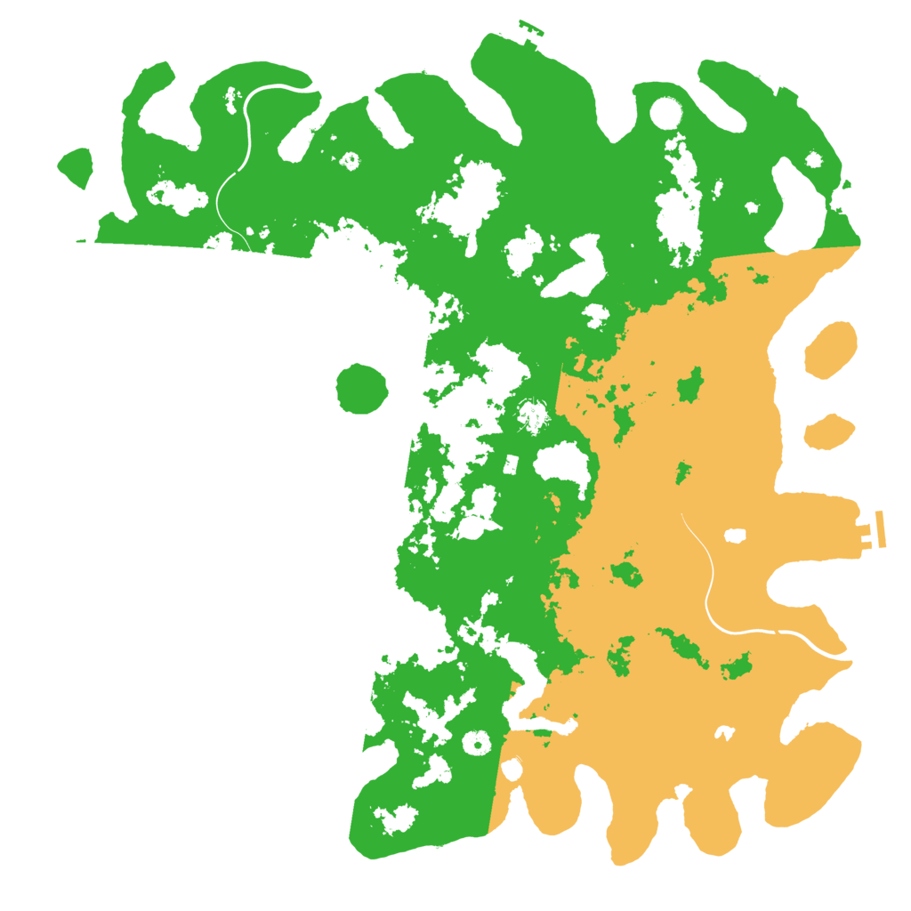 Biome Rust Map: Procedural Map, Size: 5000, Seed: 427918257
