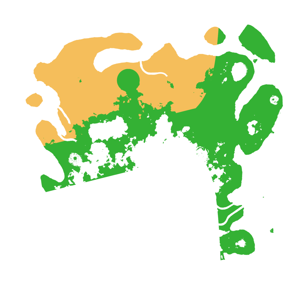 Biome Rust Map: Procedural Map, Size: 3500, Seed: 99553344