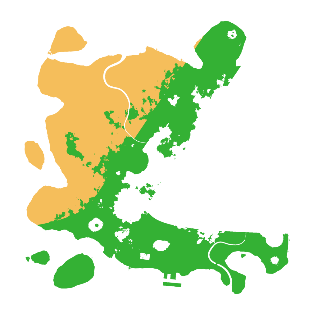 Biome Rust Map: Procedural Map, Size: 3500, Seed: 110975