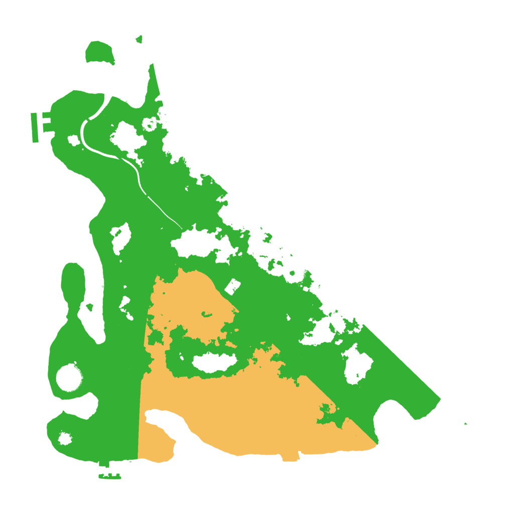 Biome Rust Map: Procedural Map, Size: 3500, Seed: 18684363