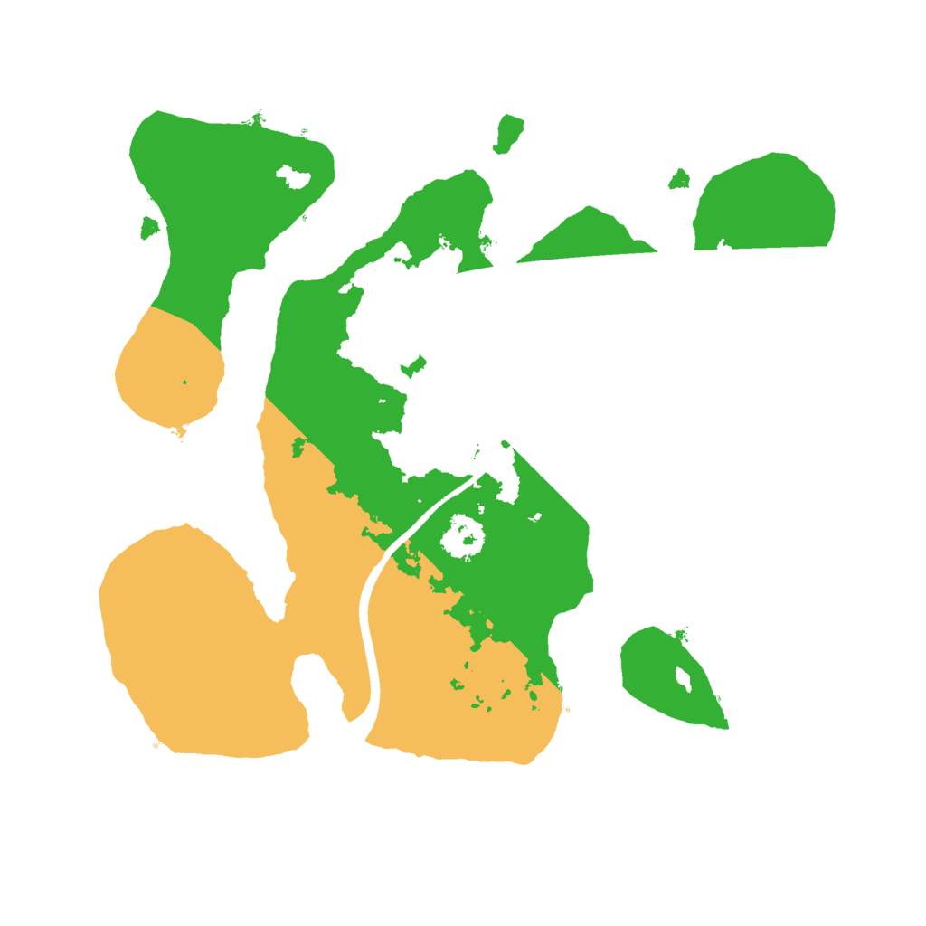 Biome Rust Map: Procedural Map, Size: 2200, Seed: 123424