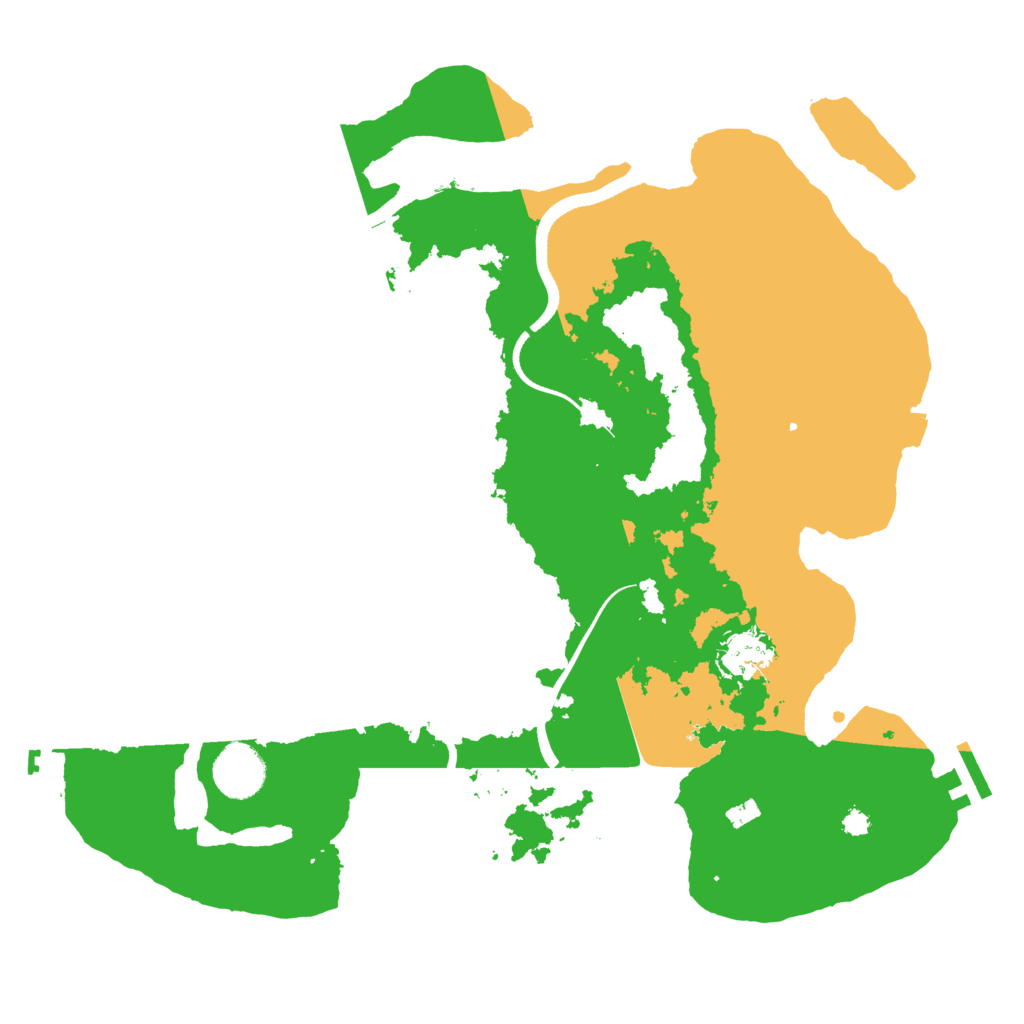 Biome Rust Map: Procedural Map, Size: 3500, Seed: 3101052
