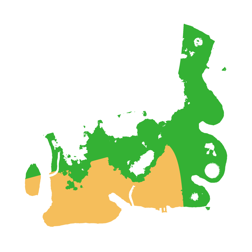 Biome Rust Map: Procedural Map, Size: 3000, Seed: 38896