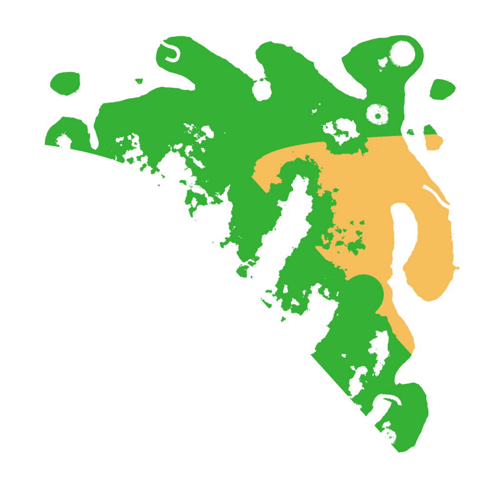 Biome Rust Map: Procedural Map, Size: 3500, Seed: 88818100