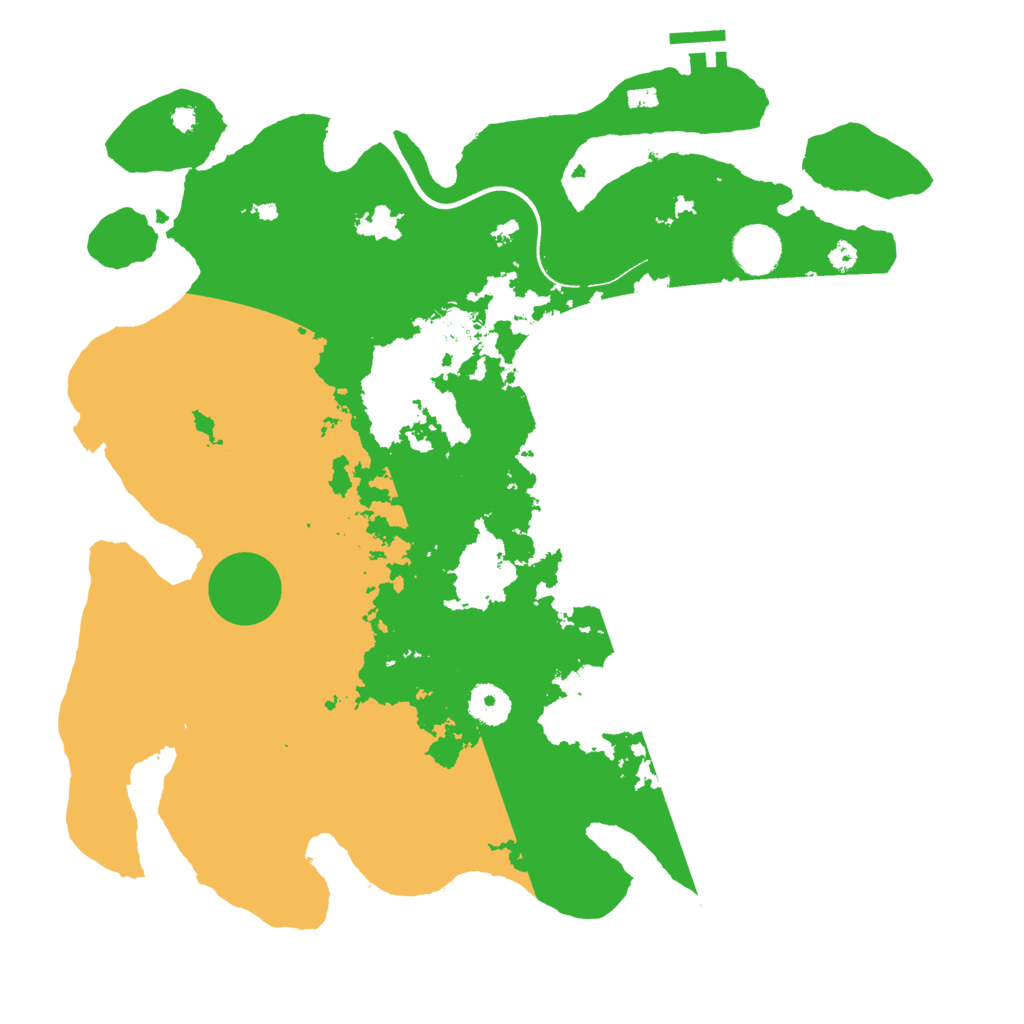 Biome Rust Map: Procedural Map, Size: 3700, Seed: 320469