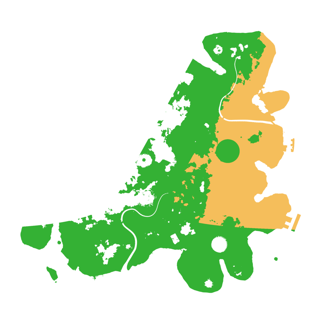 Biome Rust Map: Procedural Map, Size: 3500, Seed: 853096