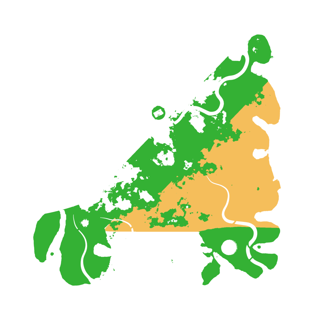 Biome Rust Map: Procedural Map, Size: 3700, Seed: 22319490