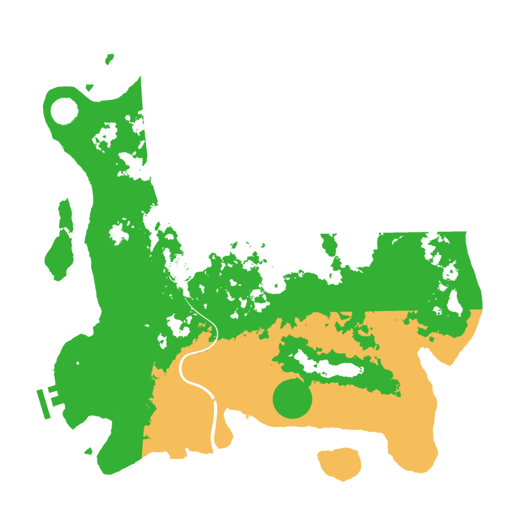 Biome Rust Map: Procedural Map, Size: 3500, Seed: 86176435