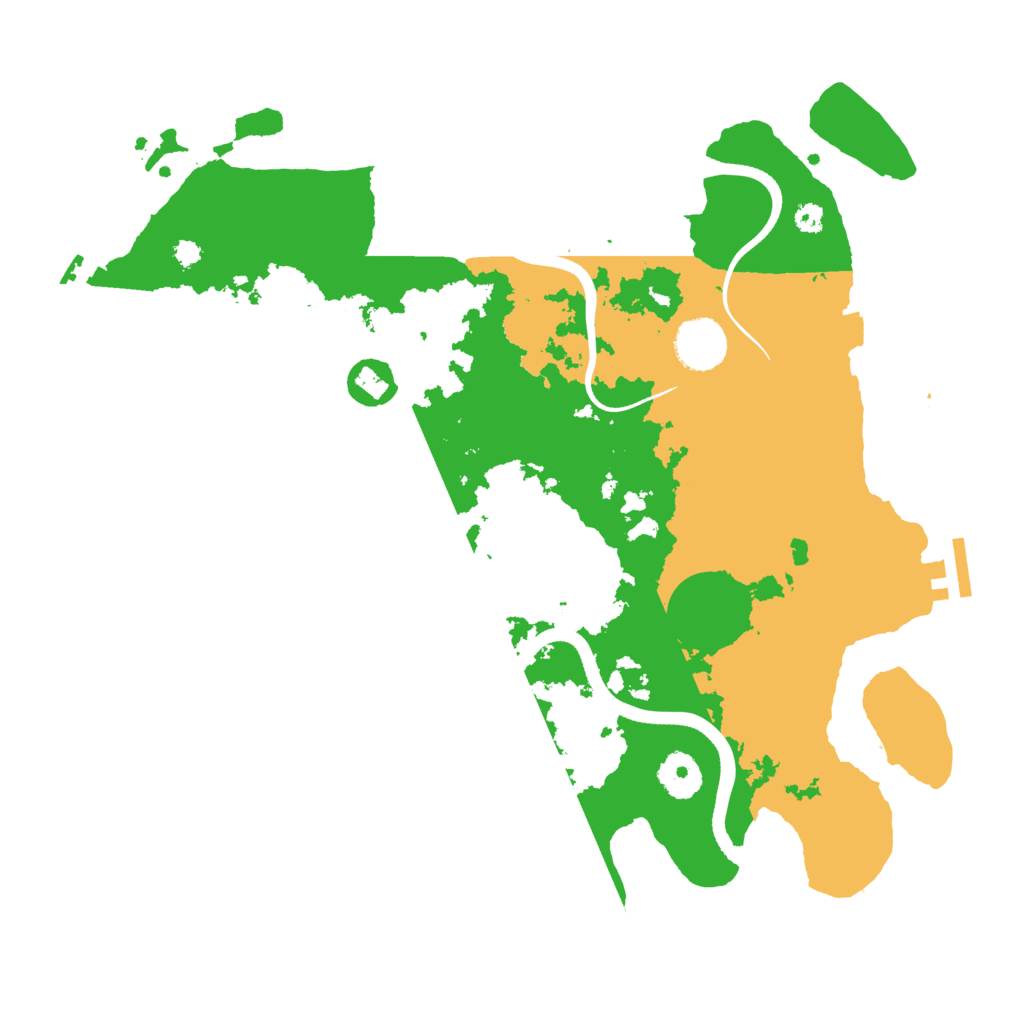 Biome Rust Map: Procedural Map, Size: 3500, Seed: 13675052