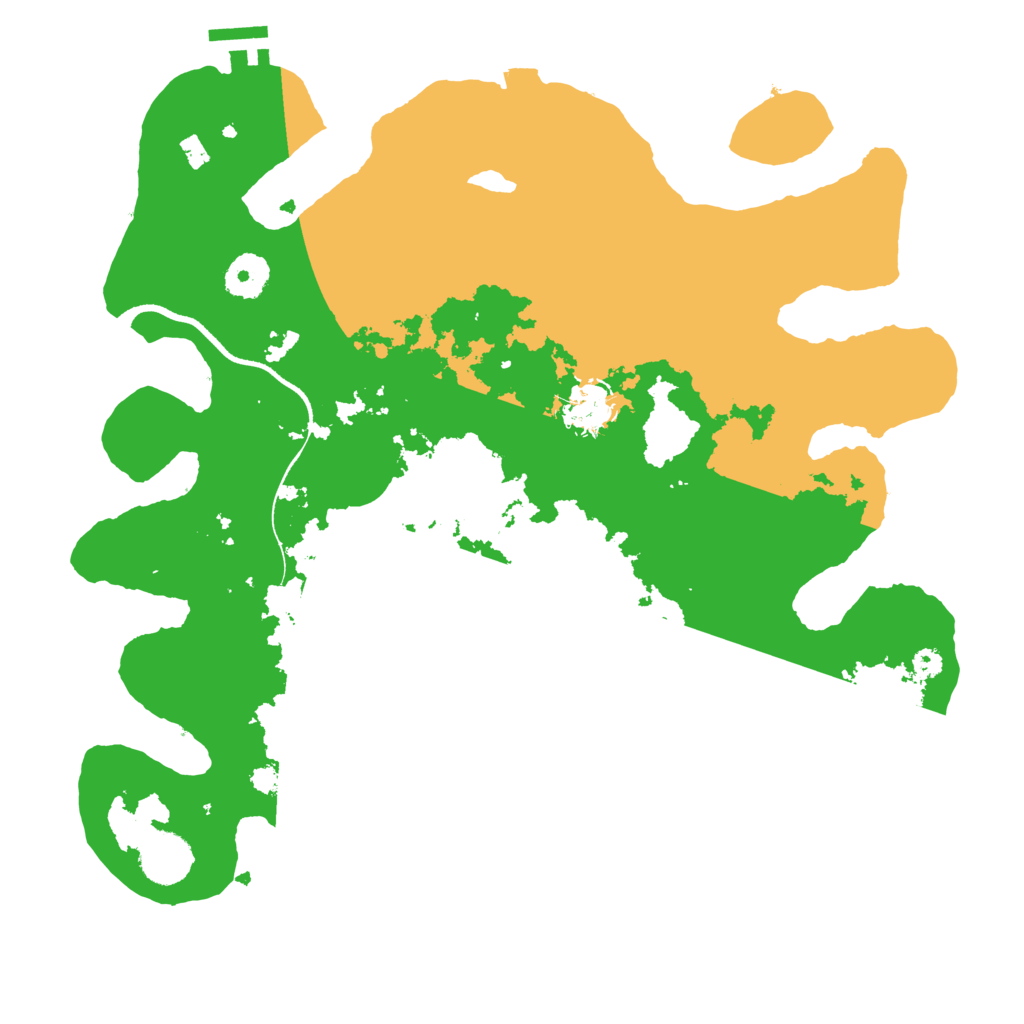 Biome Rust Map: Procedural Map, Size: 3500, Seed: 119696