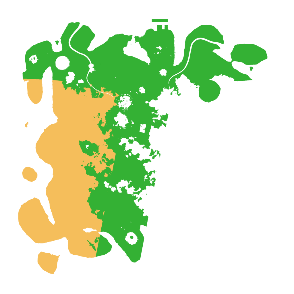 Biome Rust Map: Procedural Map, Size: 3700, Seed: 692924