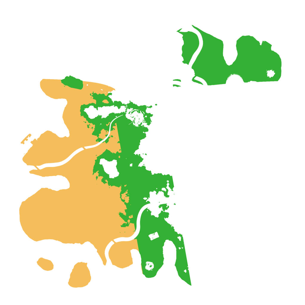 Biome Rust Map: Procedural Map, Size: 3500, Seed: 1208040305
