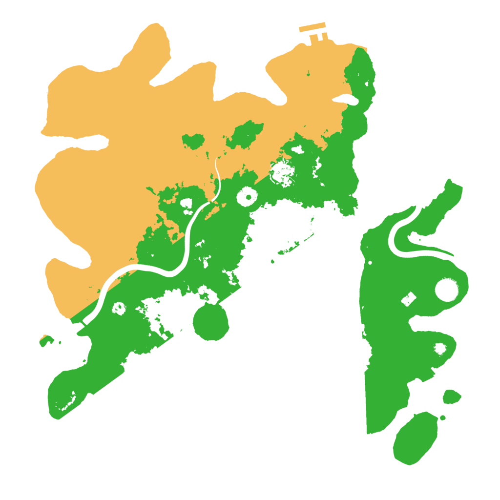 Biome Rust Map: Procedural Map, Size: 3800, Seed: 211389