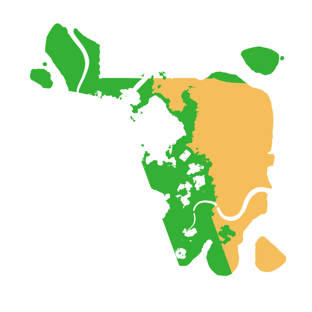 Biome Rust Map: Procedural Map, Size: 3000, Seed: 25412423