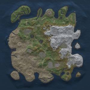 Thumbnail Rust Map: Procedural Map, Size: 3500, Seed: 386428780, 17 Monuments