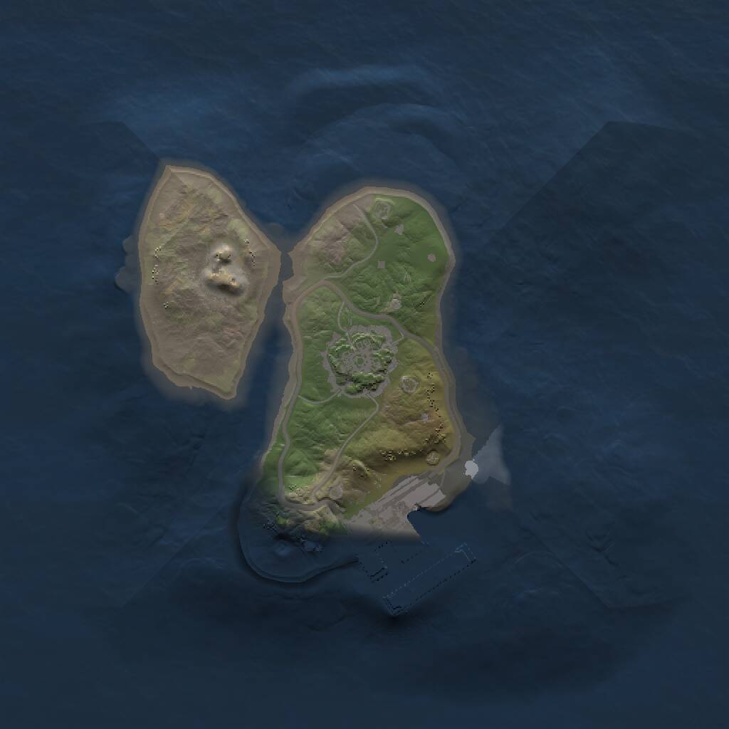 Rust Map: Procedural Map, Size: 1500, Seed: 313213, 3 Monuments