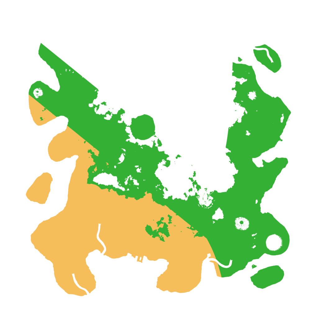 Biome Rust Map: Procedural Map, Size: 3500, Seed: 51882427