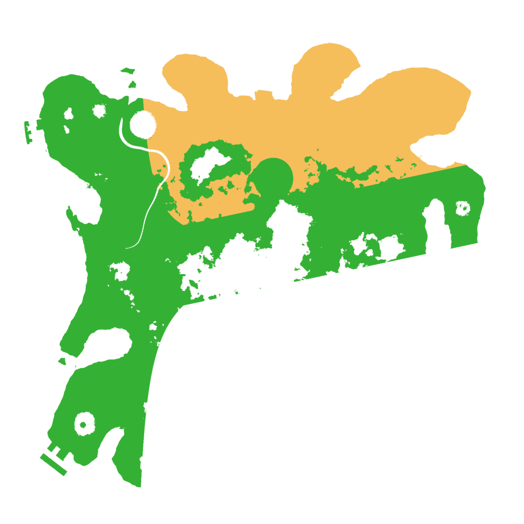 Biome Rust Map: Procedural Map, Size: 3500, Seed: 1836270651