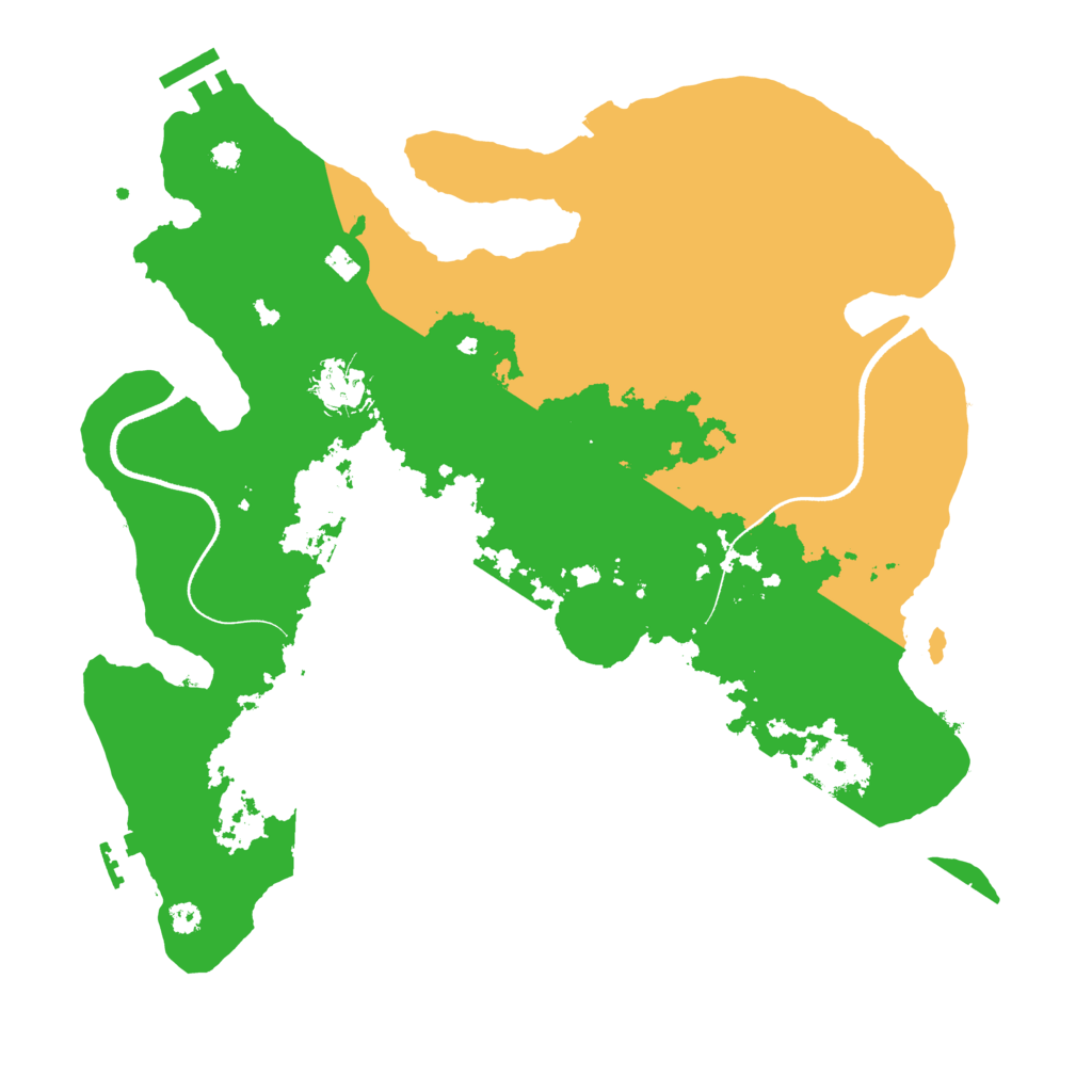 Biome Rust Map: Procedural Map, Size: 3500, Seed: 945906031