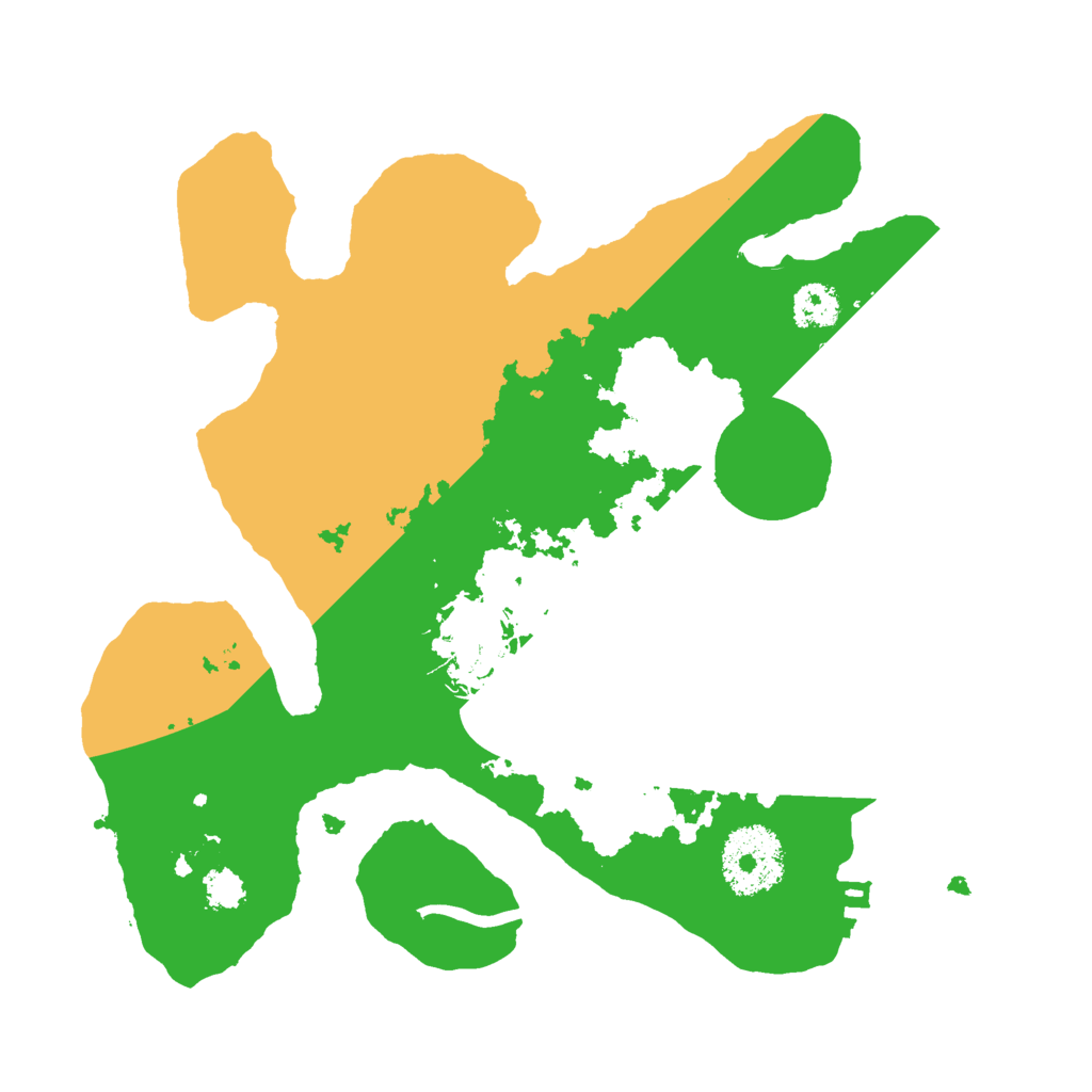 Biome Rust Map: Procedural Map, Size: 2500, Seed: 5384