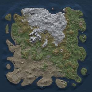 Thumbnail Rust Map: Procedural Map, Size: 5000, Seed: 4317455, 18 Monuments