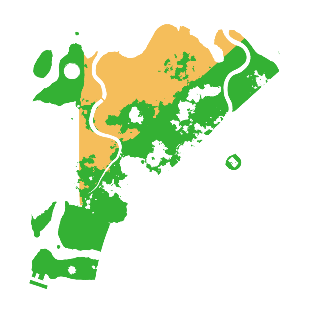 Biome Rust Map: Procedural Map, Size: 3500, Seed: 4347025