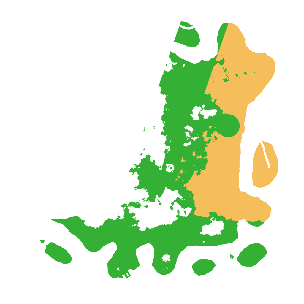 Biome Rust Map: Procedural Map, Size: 3500, Seed: 87055377
