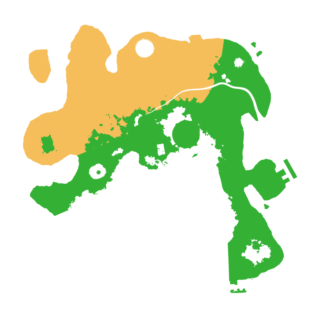 Biome Rust Map: Procedural Map, Size: 3000, Seed: 368292763
