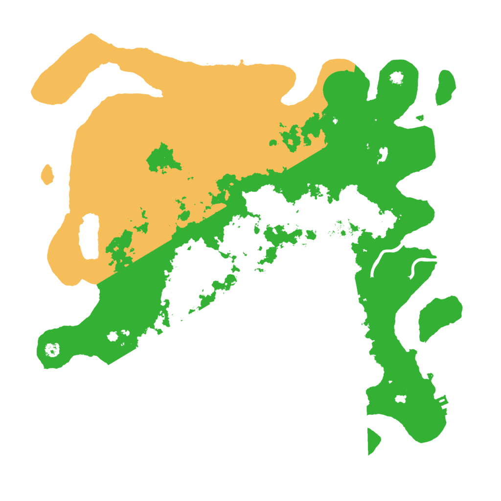 Biome Rust Map: Procedural Map, Size: 3500, Seed: 52791279