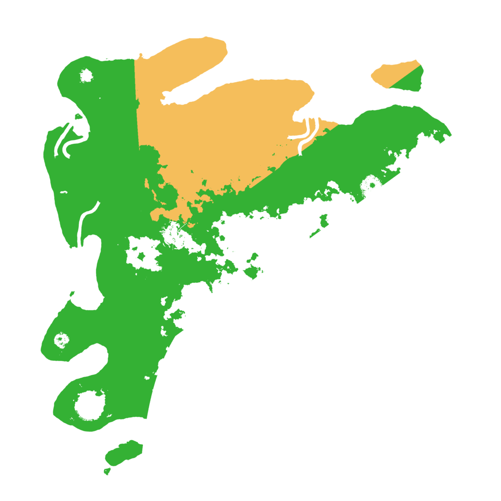 Biome Rust Map: Procedural Map, Size: 3500, Seed: 141414