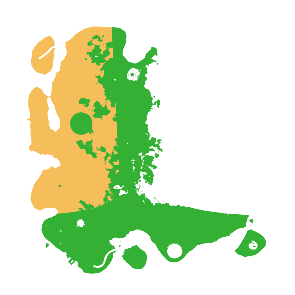 Biome Rust Map: Procedural Map, Size: 3500, Seed: 135663