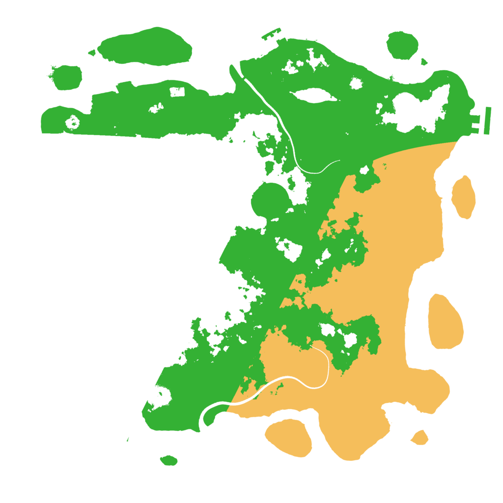 Biome Rust Map: Procedural Map, Size: 3700, Seed: 279976219