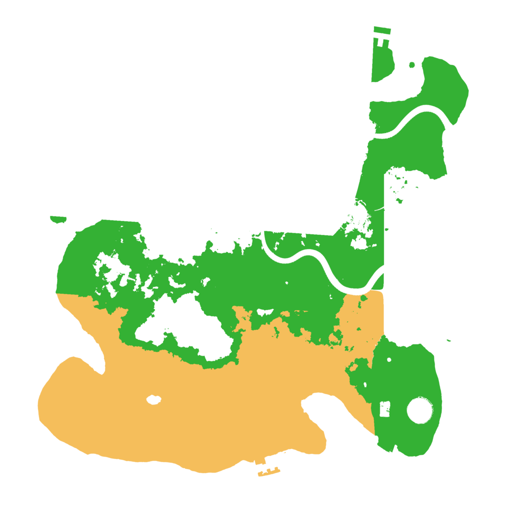 Biome Rust Map: Procedural Map, Size: 3500, Seed: 1538978715