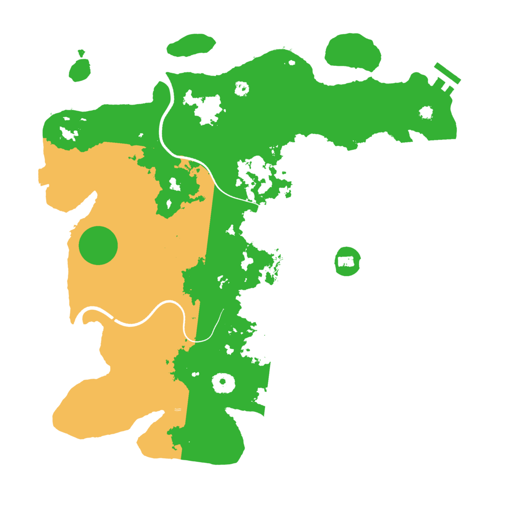 Biome Rust Map: Procedural Map, Size: 3500, Seed: 997781544