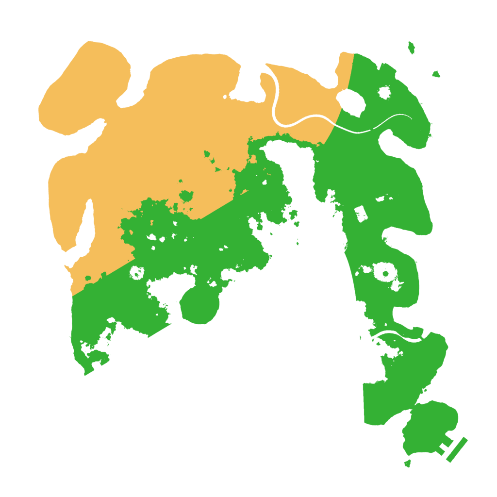 Biome Rust Map: Procedural Map, Size: 3500, Seed: 819863825