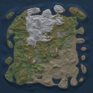 Thumbnail Rust Map: Procedural Map, Size: 4500, Seed: 1324064034, 18 Monuments