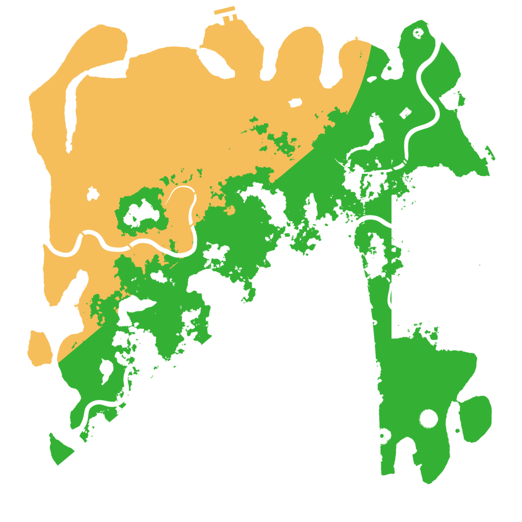 Biome Rust Map: Procedural Map, Size: 5000, Seed: 1734613487