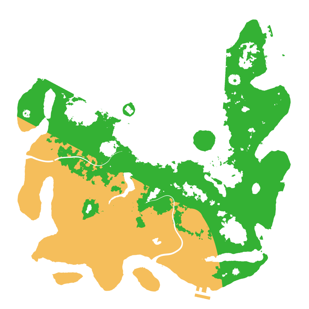 Biome Rust Map: Procedural Map, Size: 4000, Seed: 48956