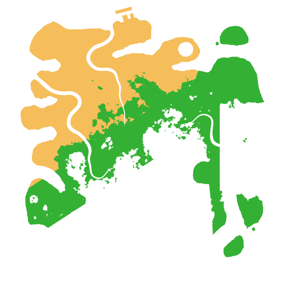 Biome Rust Map: Procedural Map, Size: 3500, Seed: 34111277