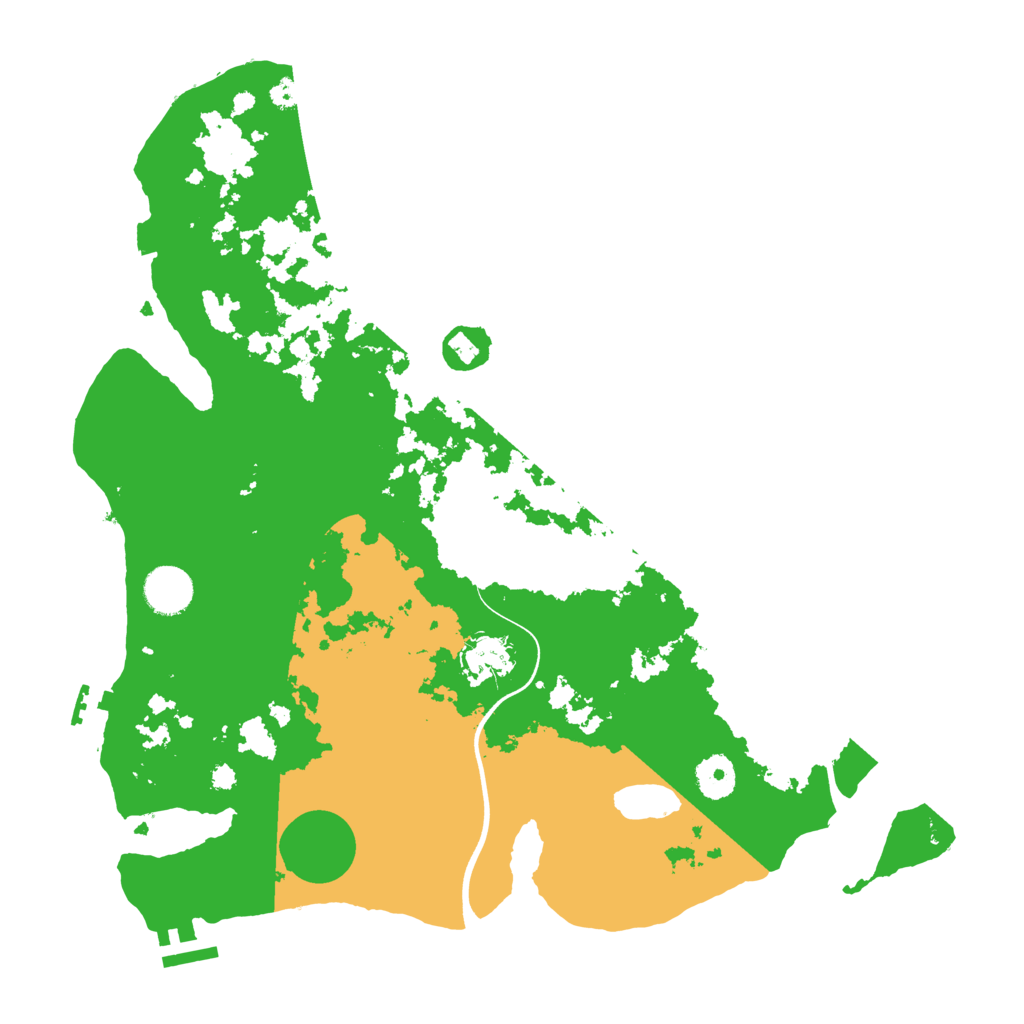 Biome Rust Map: Procedural Map, Size: 3700, Seed: 241393621
