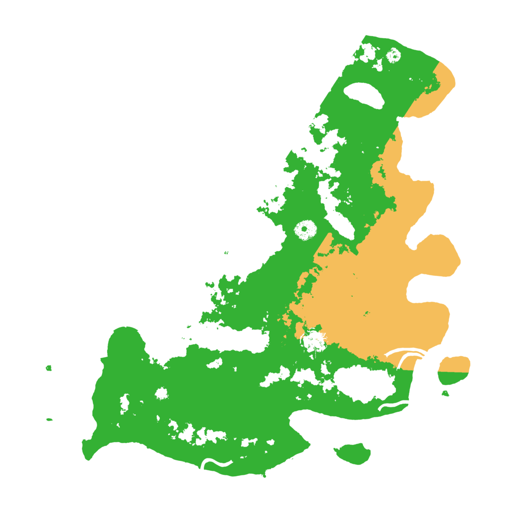 Biome Rust Map: Procedural Map, Size: 3700, Seed: 745451