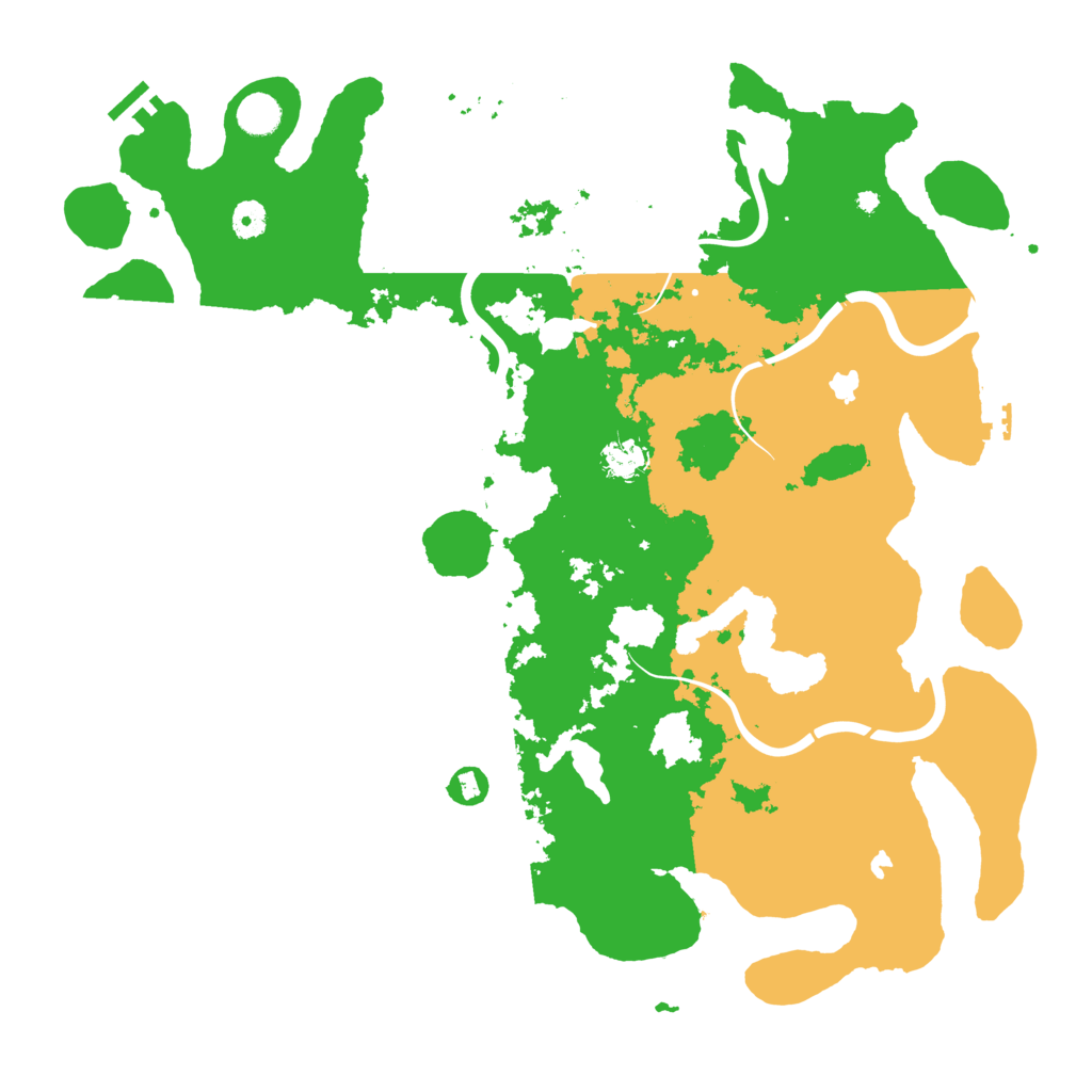 Biome Rust Map: Procedural Map, Size: 4500, Seed: 1374170169
