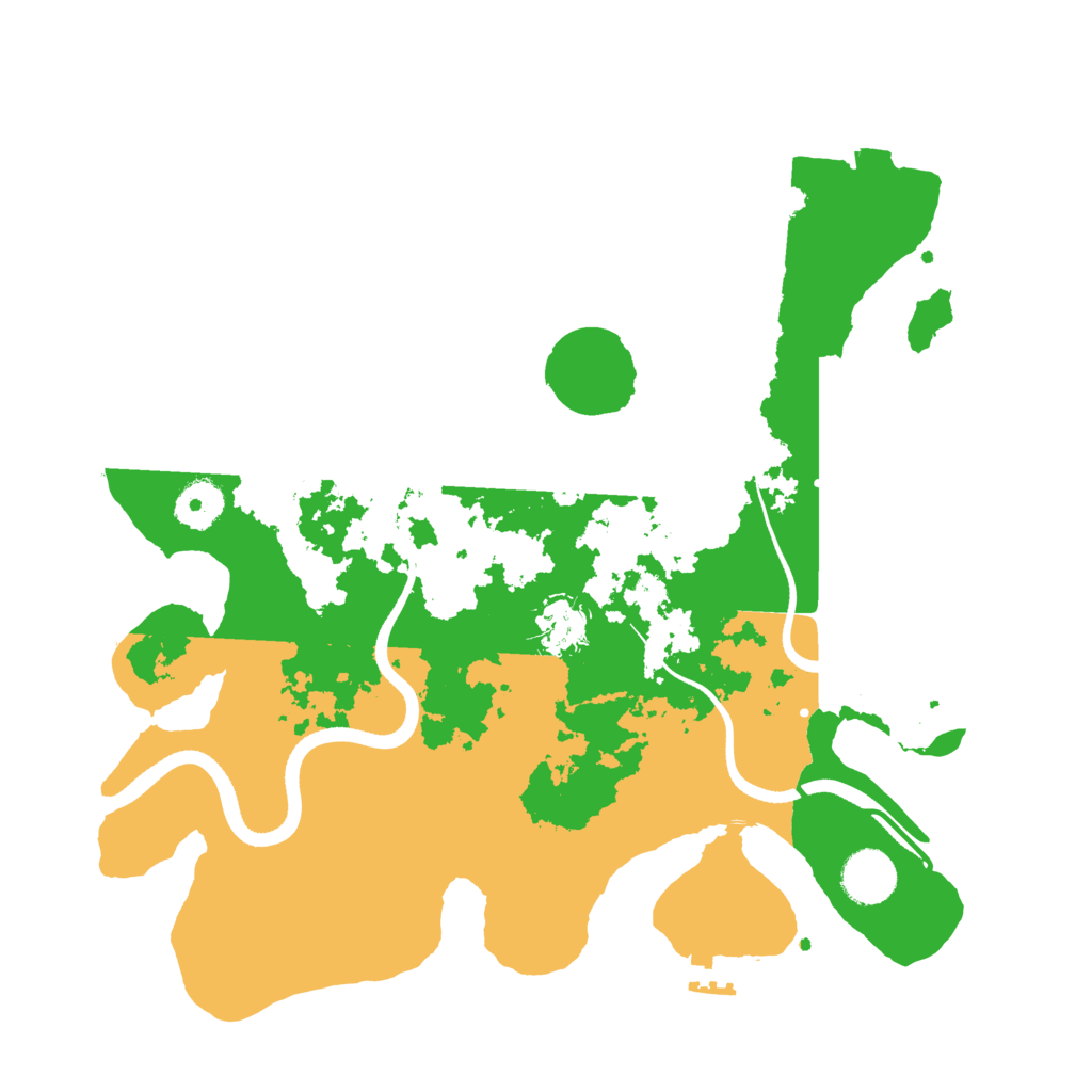 Biome Rust Map: Procedural Map, Size: 3500, Seed: 61423555