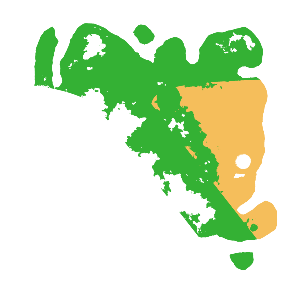 Biome Rust Map: Barren, Size: 3500, Seed: 1380021817