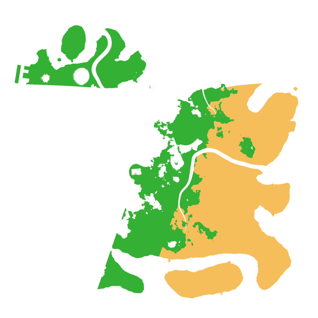Biome Rust Map: Procedural Map, Size: 3500, Seed: 50175240