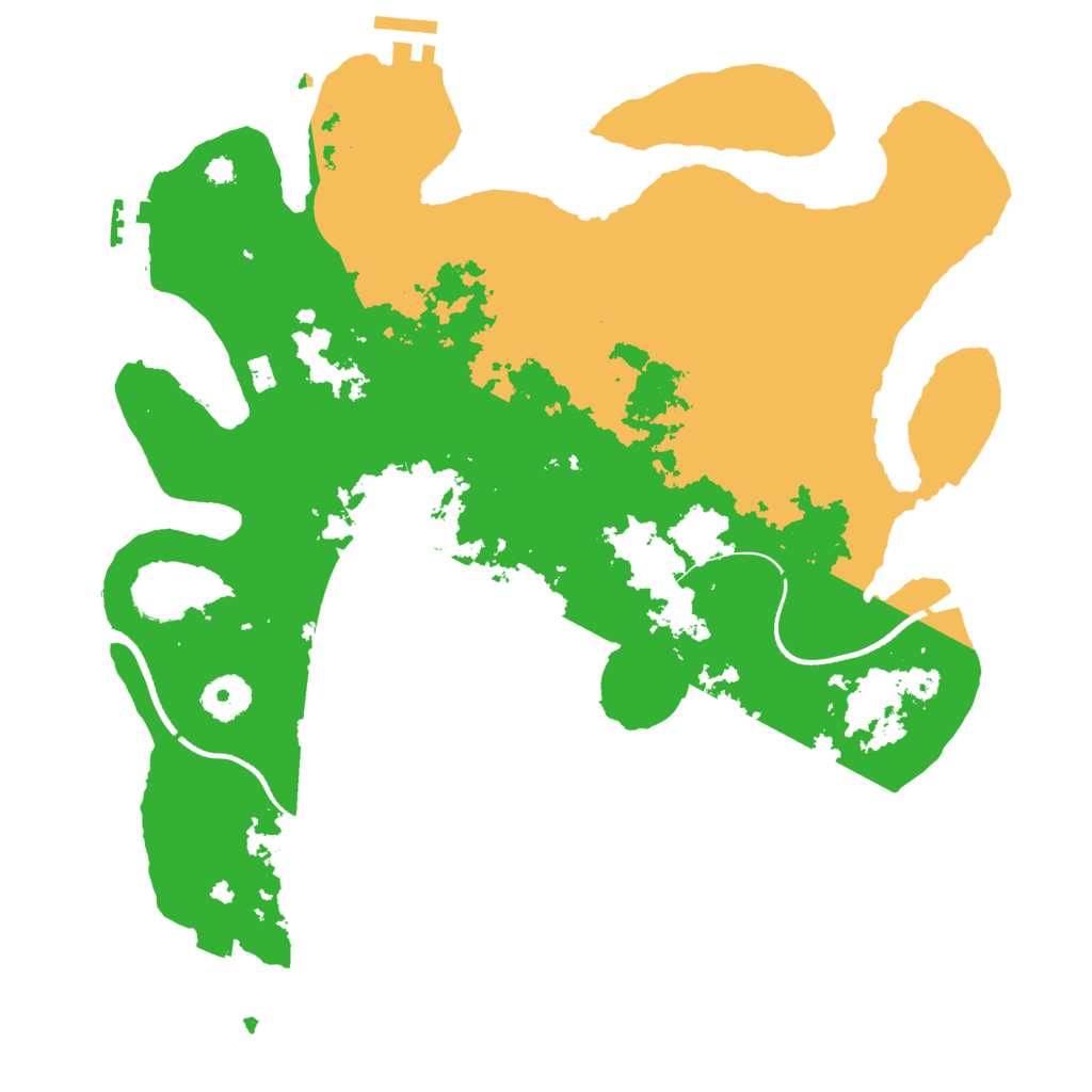 Biome Rust Map: Procedural Map, Size: 3500, Seed: 77884747