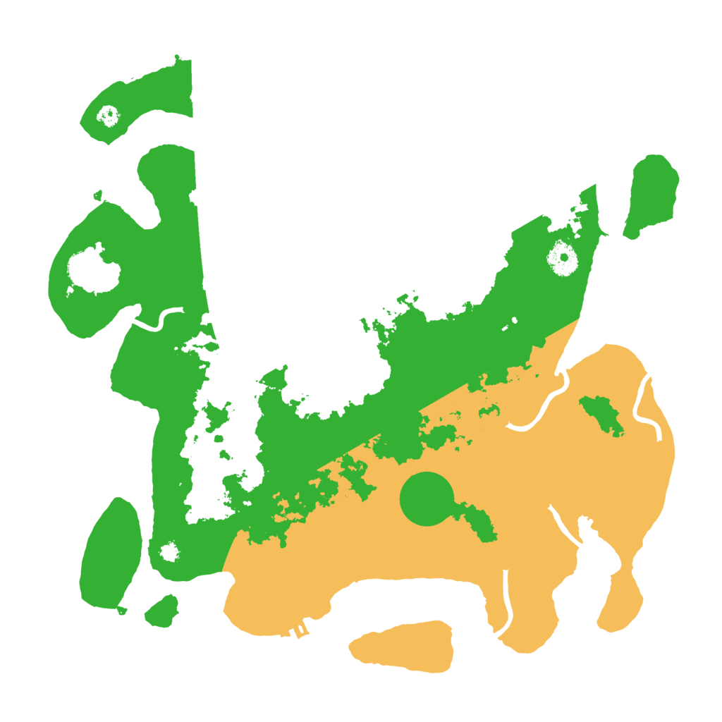 Biome Rust Map: Procedural Map, Size: 3500, Seed: 30499337