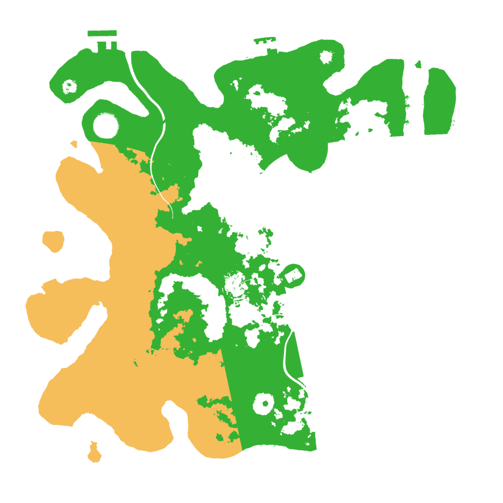 Biome Rust Map: Procedural Map, Size: 3500, Seed: 20972119